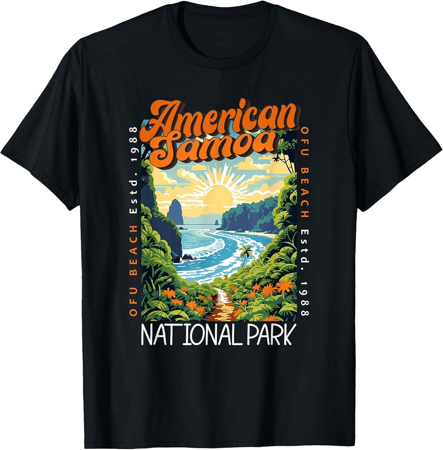 American Samoa National Park Retro Merch Apparel