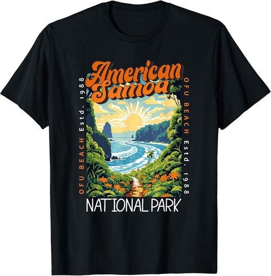 American Samoa National Park Retro Merch Apparel