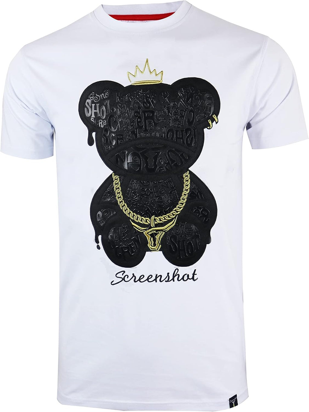 2202-SS-2 Mens Stylish Double Layer Patch Embroidery High Density Gel Premium Quality Tee