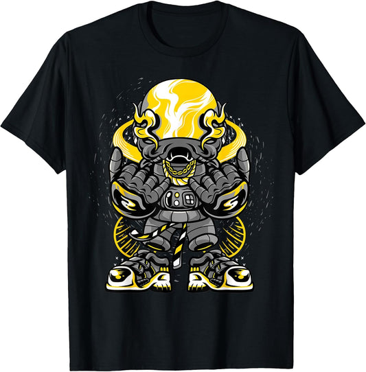 Urban Graffiti Style Astronaut Cool Hip Hop Theme Design T-Shirt