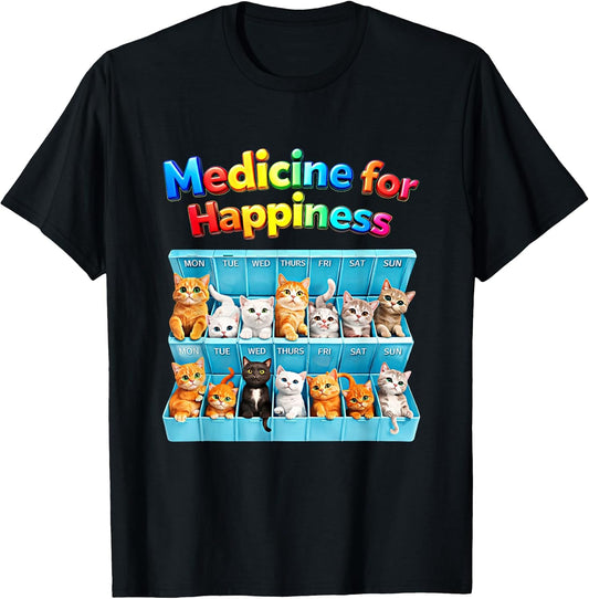 Medicine For Happiness Daily Cat Kitten Pill Box