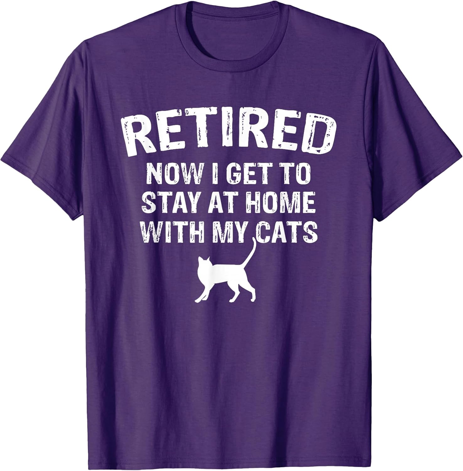Great Retired Cat Lover Design Cats Owner Retirement T-Shirt