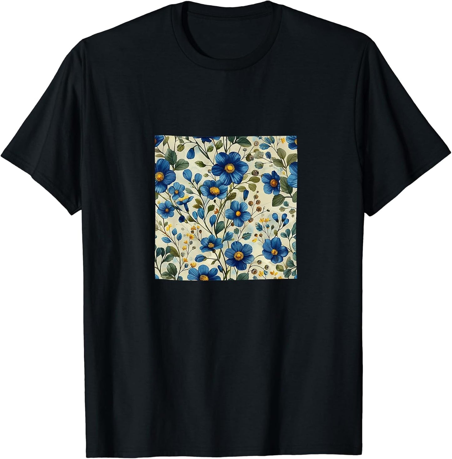 Forget Me Not Flower Watercolor Pattern Merch