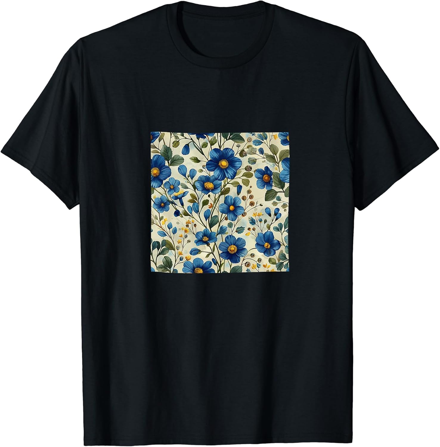 Forget Me Not Flower Watercolor Pattern Merch
