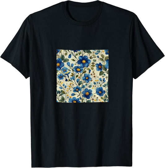 Forget Me Not Flower Watercolor Pattern Merch