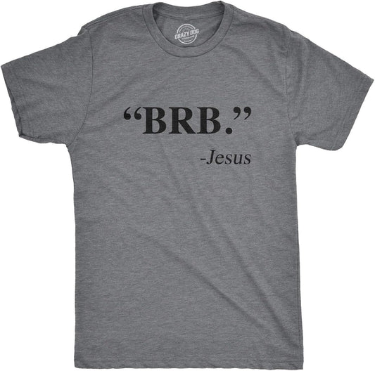 Mens Funny Jesus T Shirts Religious Tees with Funny Sayings Easter Tees for Guys
