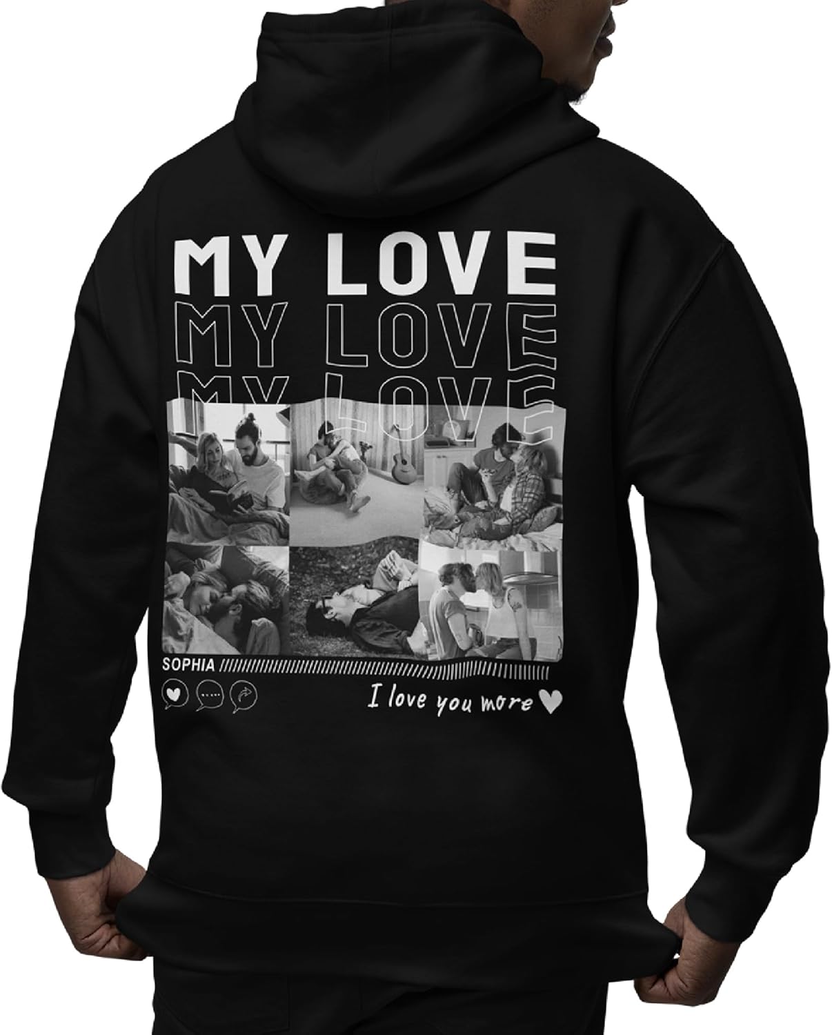 Custom Hoodies Design Your Own, Shirt Portrait From Photo, Valentines Customized Gifts For Boyfriend 2024