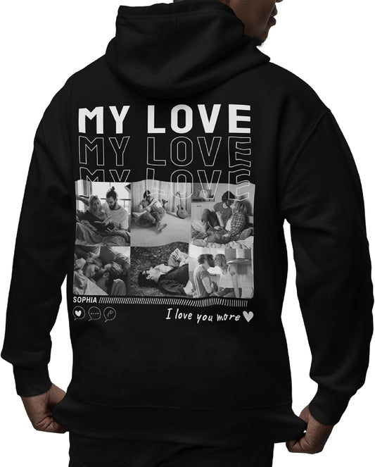 Custom Hoodies Design Your Own, Shirt Portrait From Photo, Valentines Customized Gifts For Boyfriend 2024