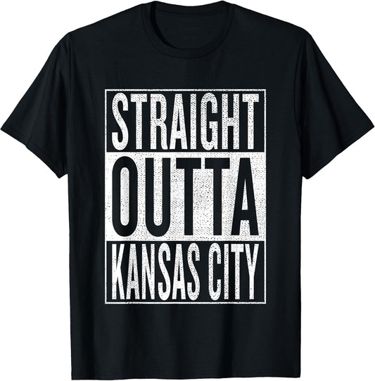 Straight Outta Kansas City cool bday party tees