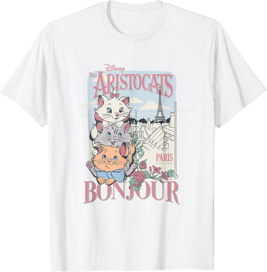 The Aristocats Bonjour Paris Since 1979 Vintage Ad T-Shirt