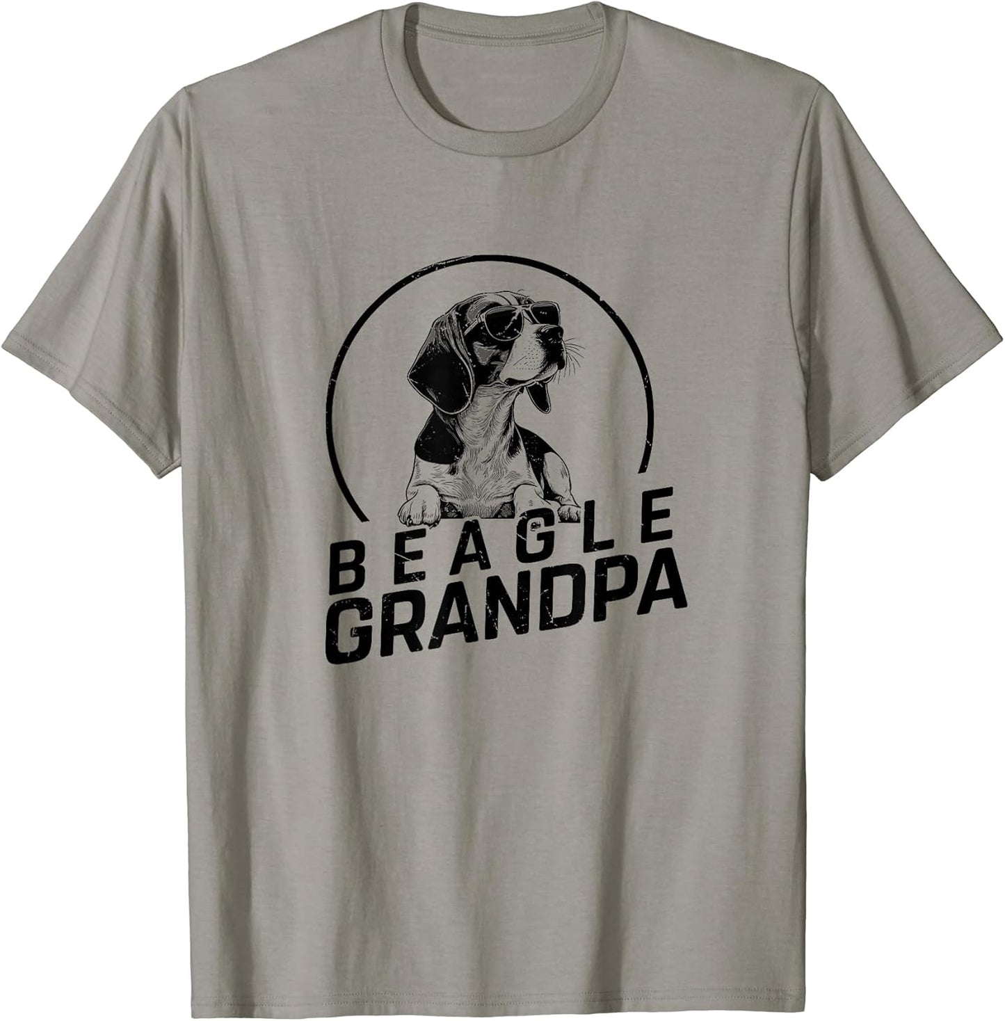 Beagle Dog Grandpa Grand Paw Dog Lover Gifts Men Dad Father T-Shirt
