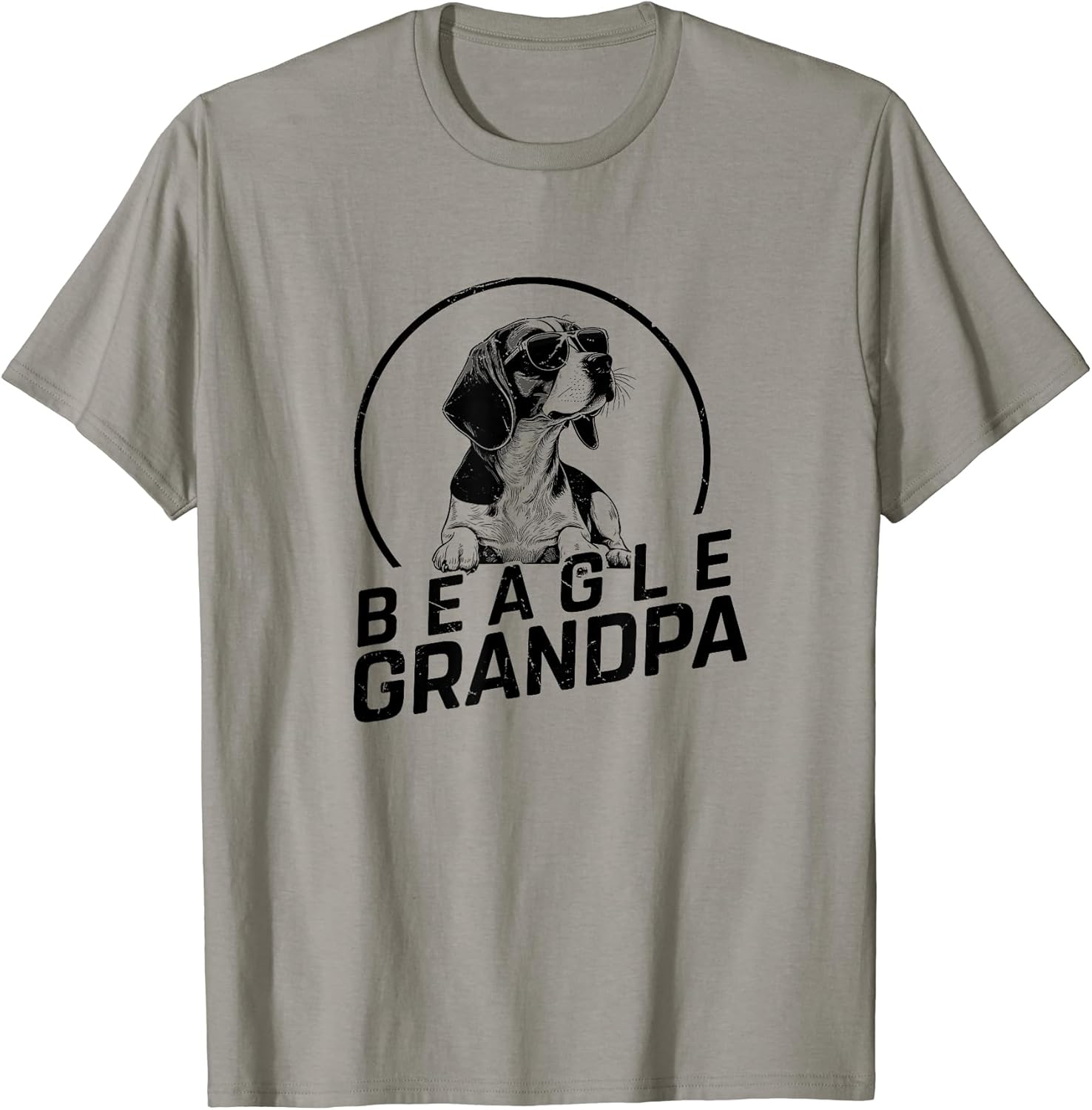 Beagle Dog Grandpa Grand Paw Dog Lover Gifts Men Dad Father T-Shirt