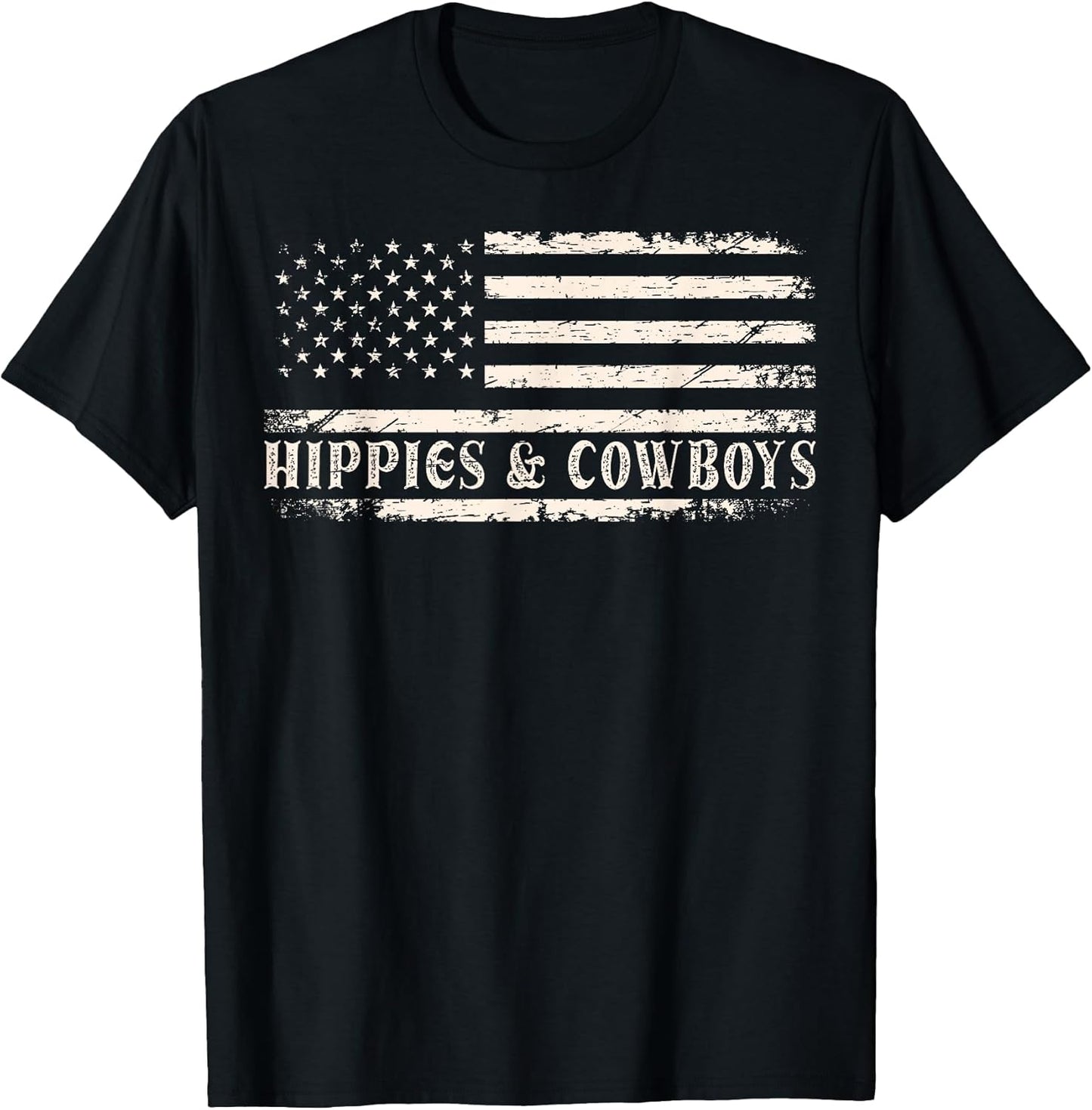 Raisin Hell with The Hippies and Cowboys Country T-Shirt