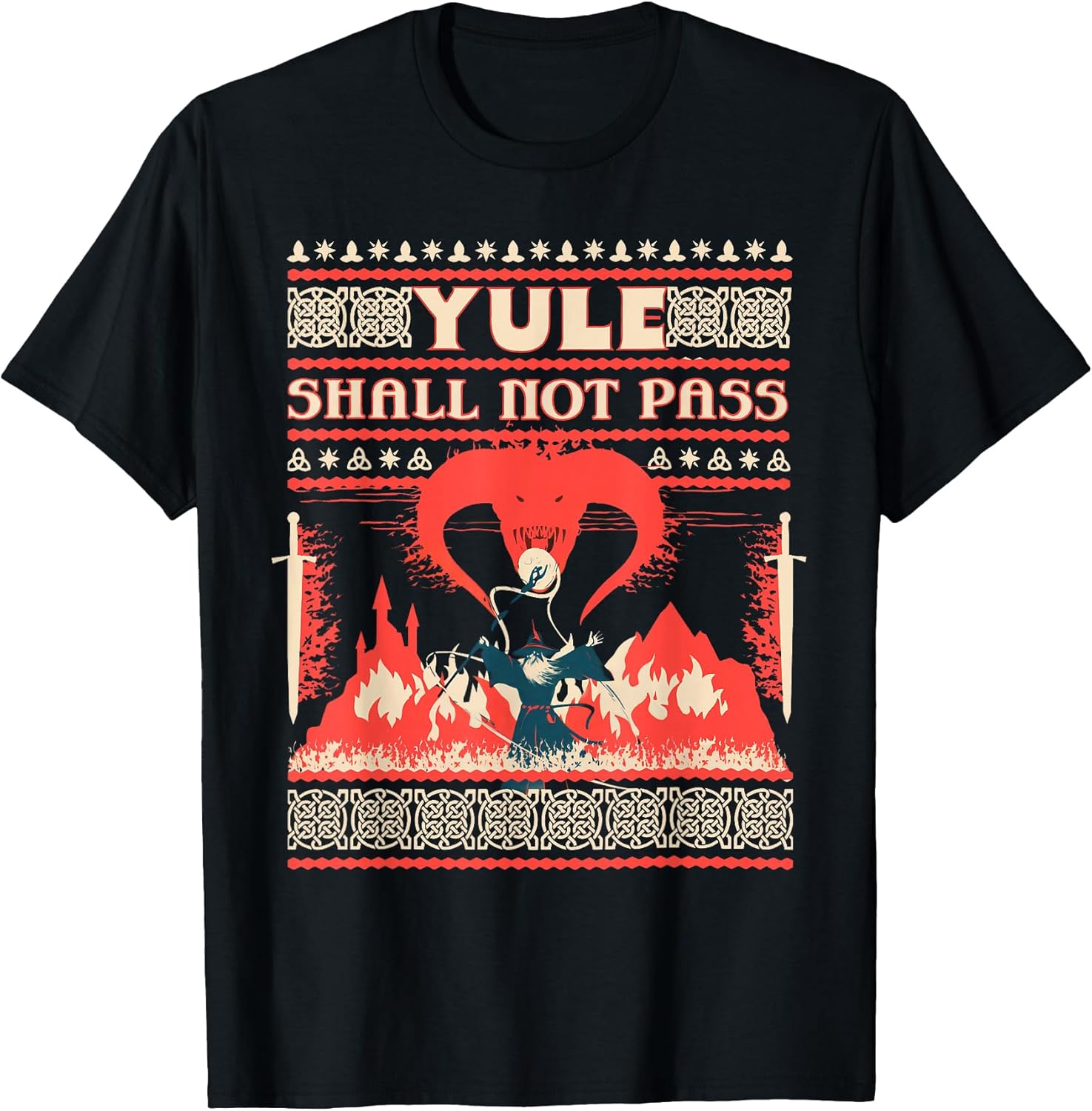 Yule Shall Not Pass Funny Christmas Krampus