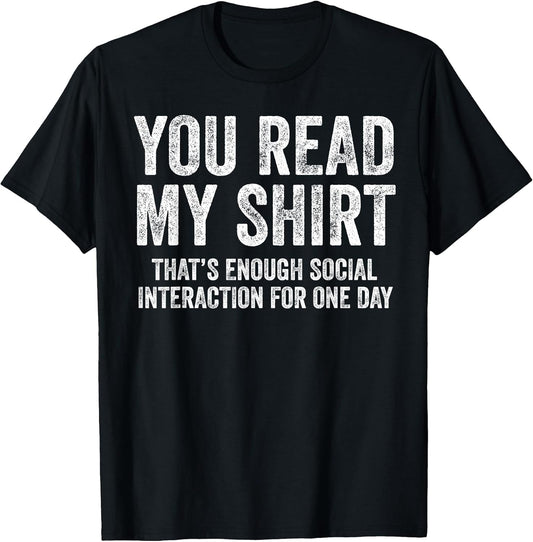Sarcastic Humor Introvert Saying Design