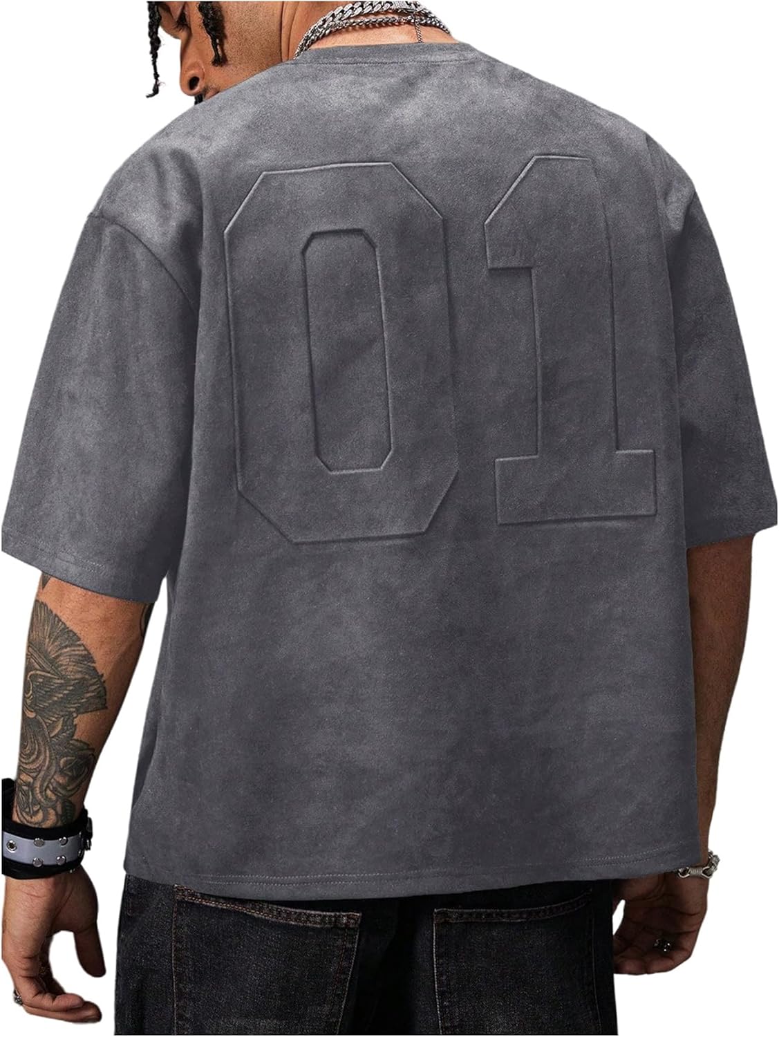 Men's T-Shirt Vintage Short Sleeve Shirts Summer Punk Hip Hop Tee Tops Streetwear