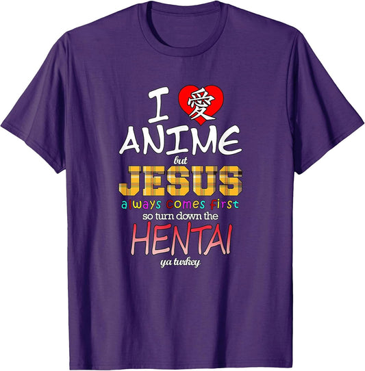 Anime and Jesus Lover Tee Gifts