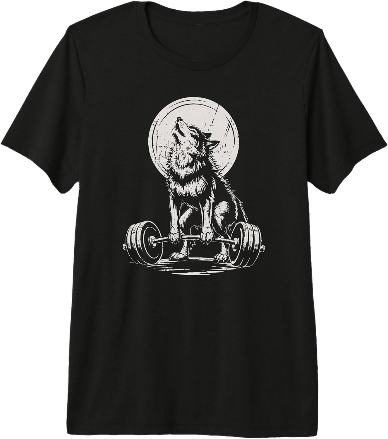 Wolf Lifting Weights Weightlifting Humor
