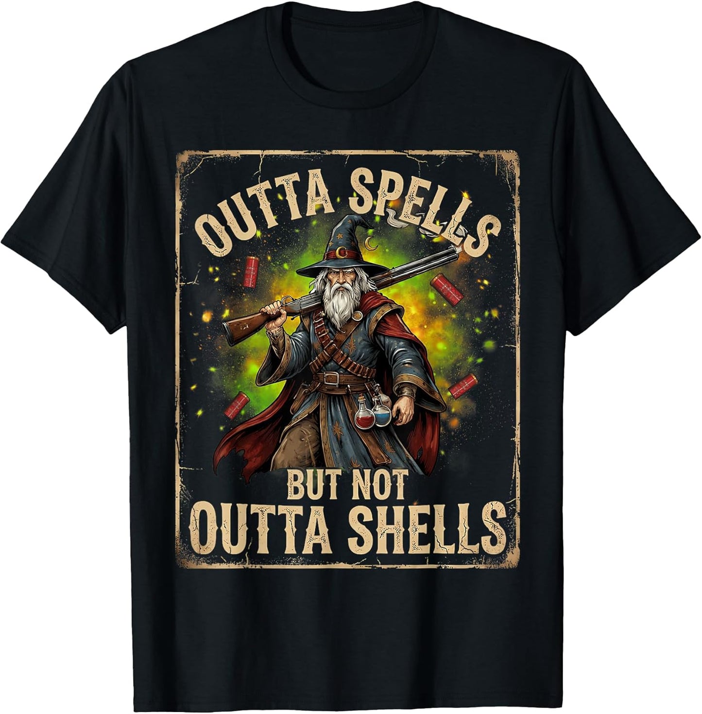 Funny Meme Outta Spells But Not Outta Shells Tees