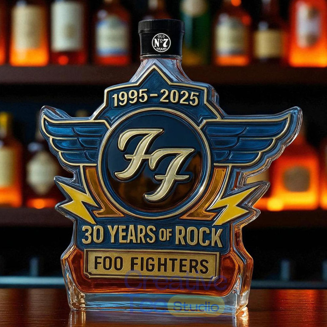 Foo Fighters 30th Anniversary Limited Edition Whiskey Bottle