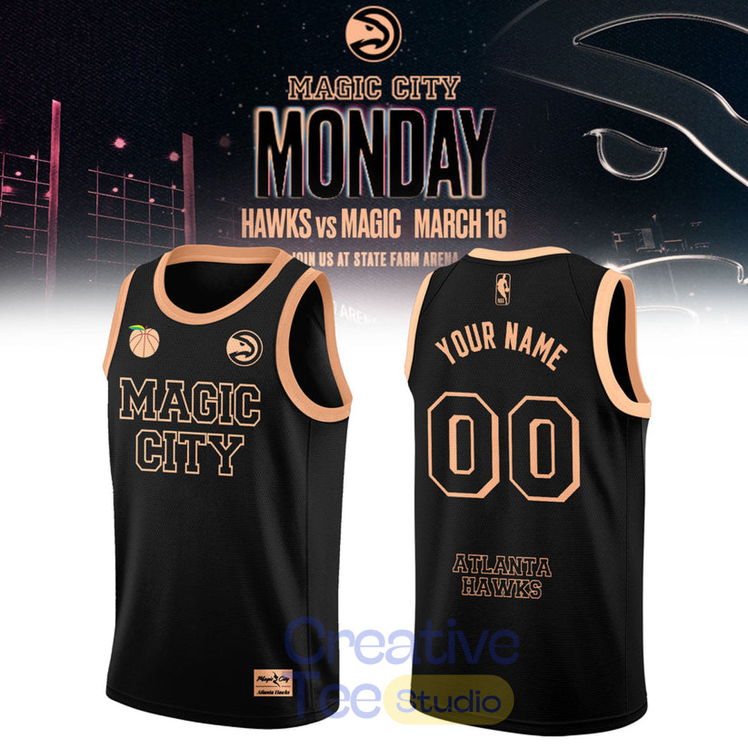 Atlanta Hawks 2026 Magic City True To Atlanta Custom Basketball Jersey