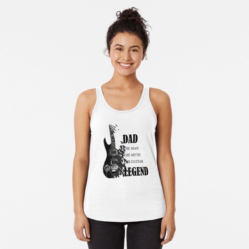 dad the legend Racerback Tank Top