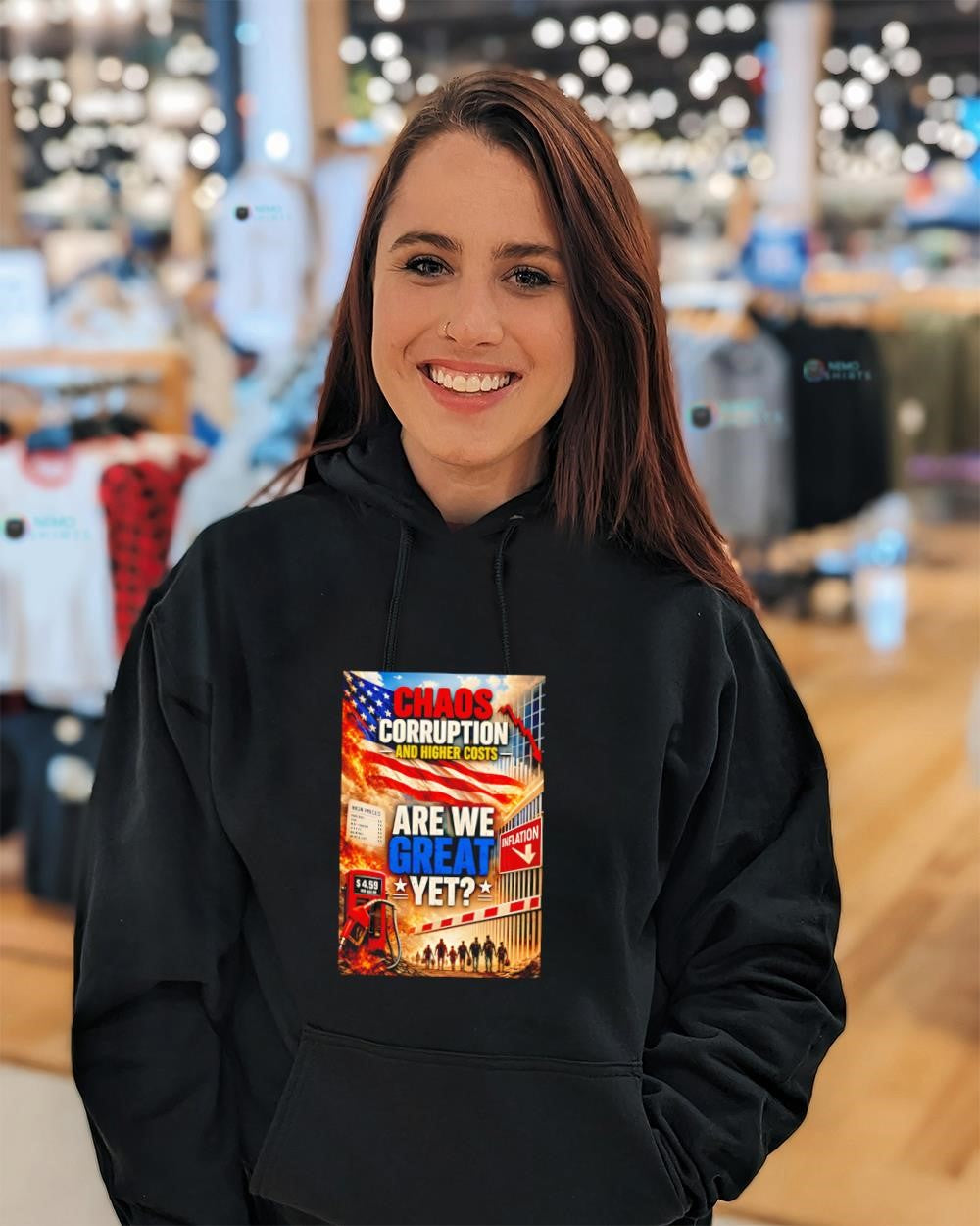 Chaos corruption and higher costs aprene great yet Trump shirt