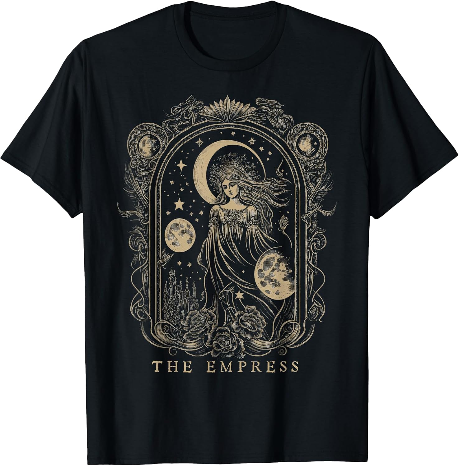 The Empress Tarot Card Goth Emo Occult Graphic Women Girls T-Shirt