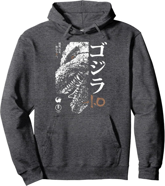Half Face Black & White Movie Poster Pullover Hoodie