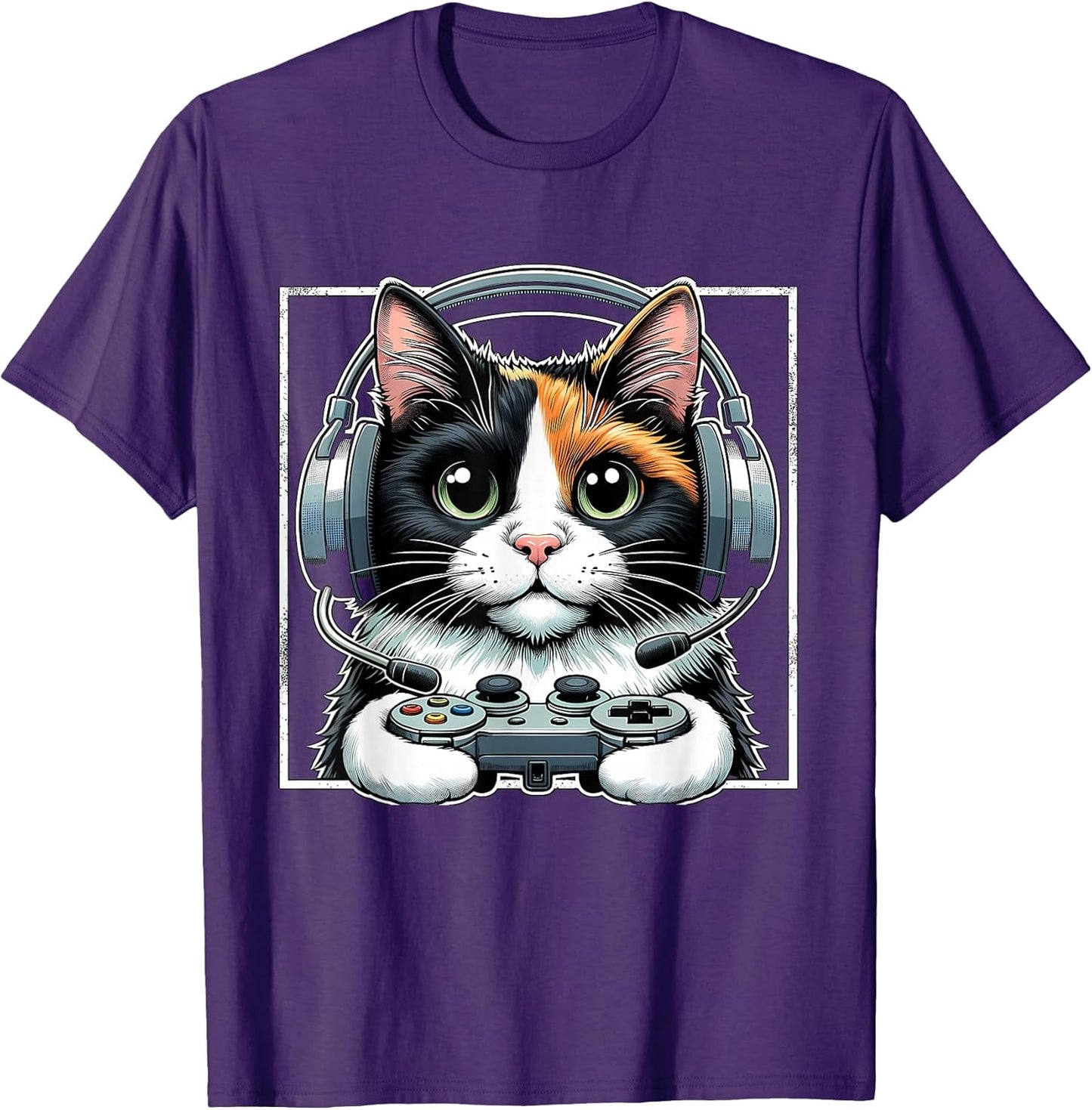 Anime Calico Cat Gamer