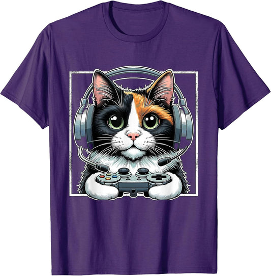Anime Calico Cat Gamer