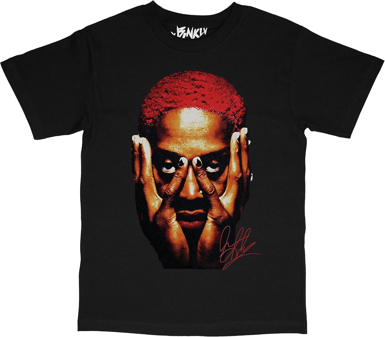 Basketball Legend The Worm 91 Face Streetwear Style T-Shirt Black