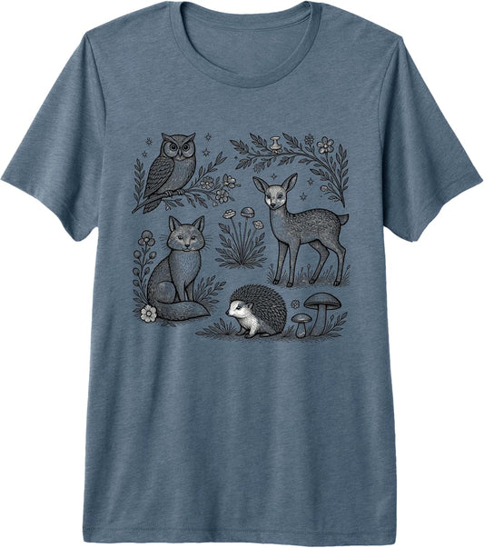 Woodland Forest Animals Cottagecore Investedteez