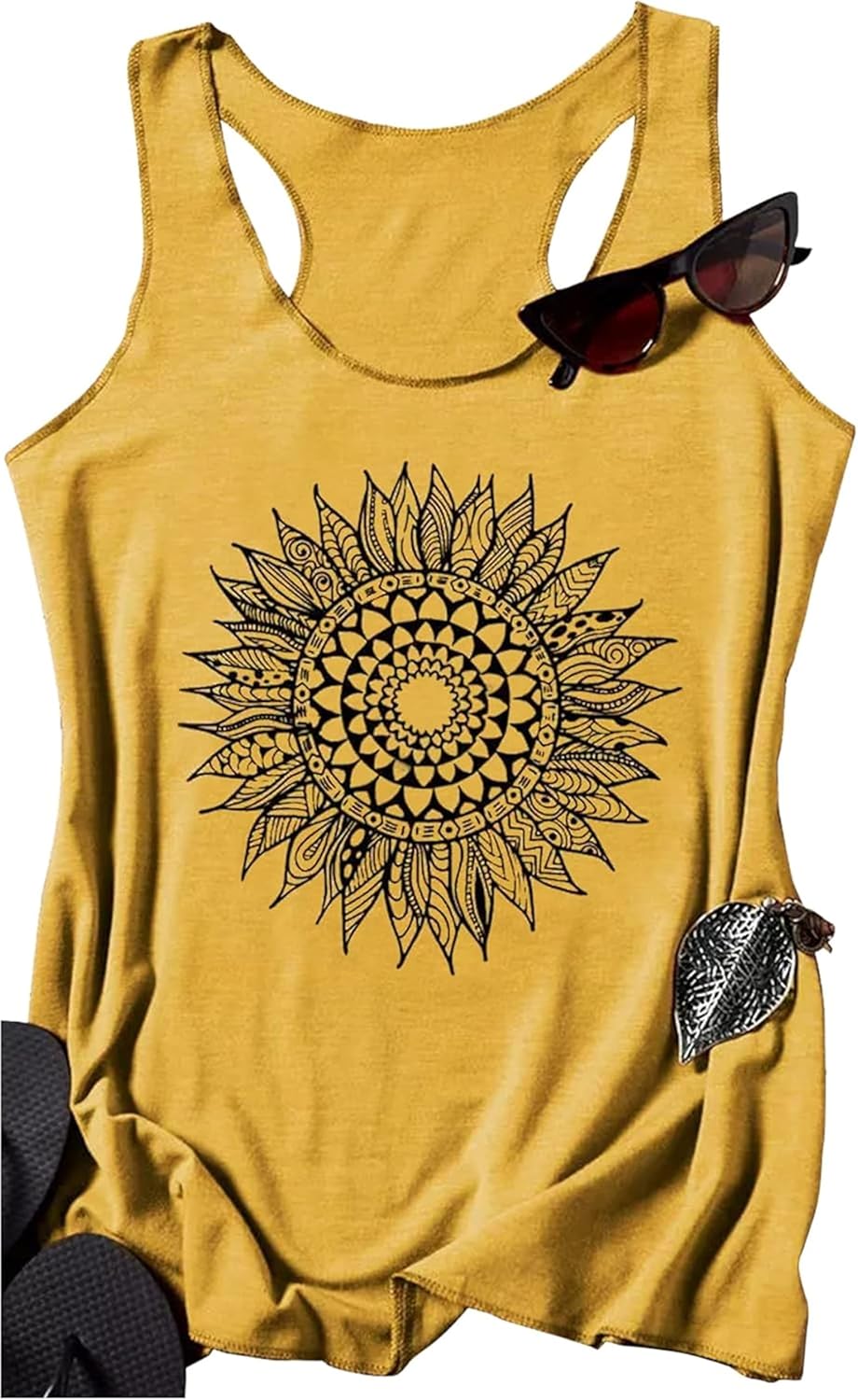 Tank Tops for Women Summer Tank Tops Racerback Boho Graphic Tank Tops Womens Tops Dressy Casual Sleeveless Tops Trendy