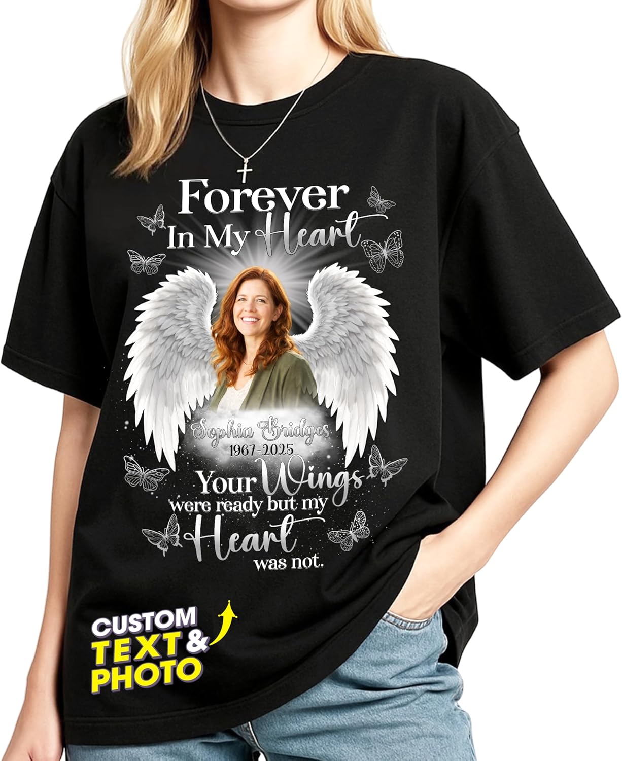 Personalized Bootleg Rap Tee Shirt for Mom Custom Vintage Graphic Tee Face Shirt Gift for Mothers Day from Son