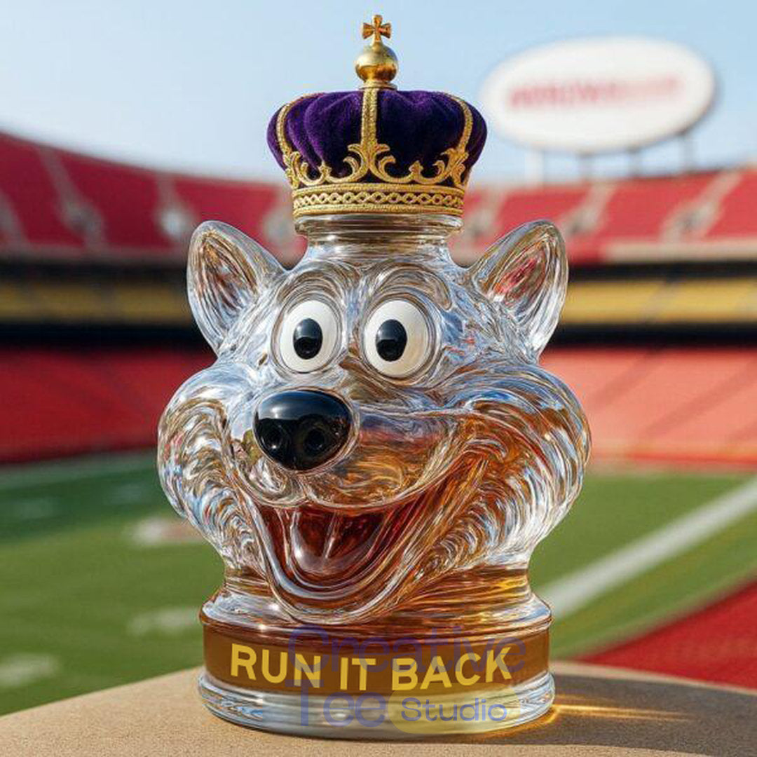 Kansas City Chiefs Mascot ‘Run It Back’ Whiskey Bottle