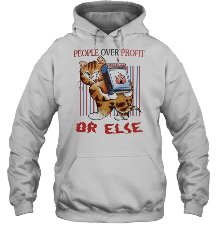 Tiger people over profit or else Unisex T-Shirt