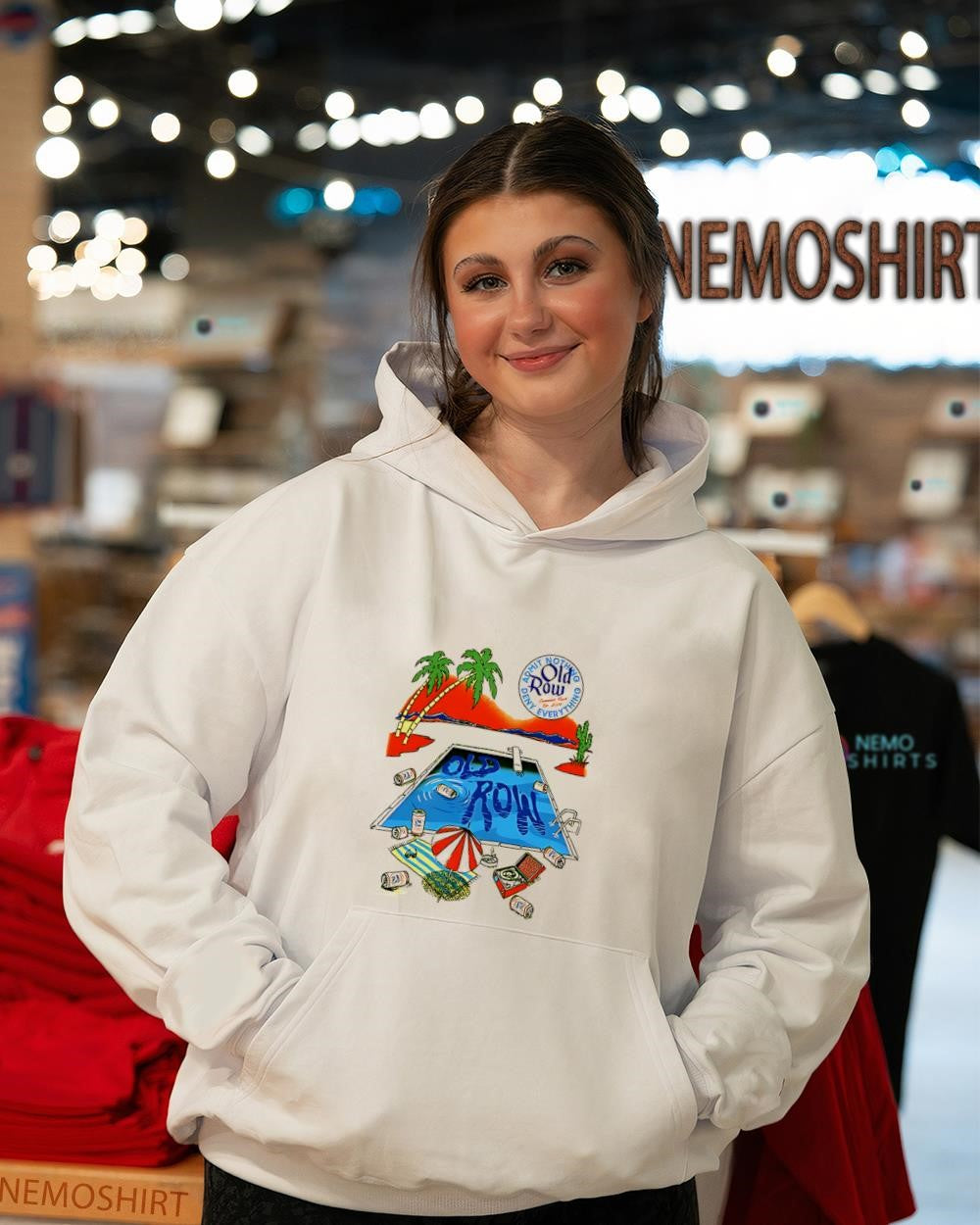 The beach desert pool graphic shirt