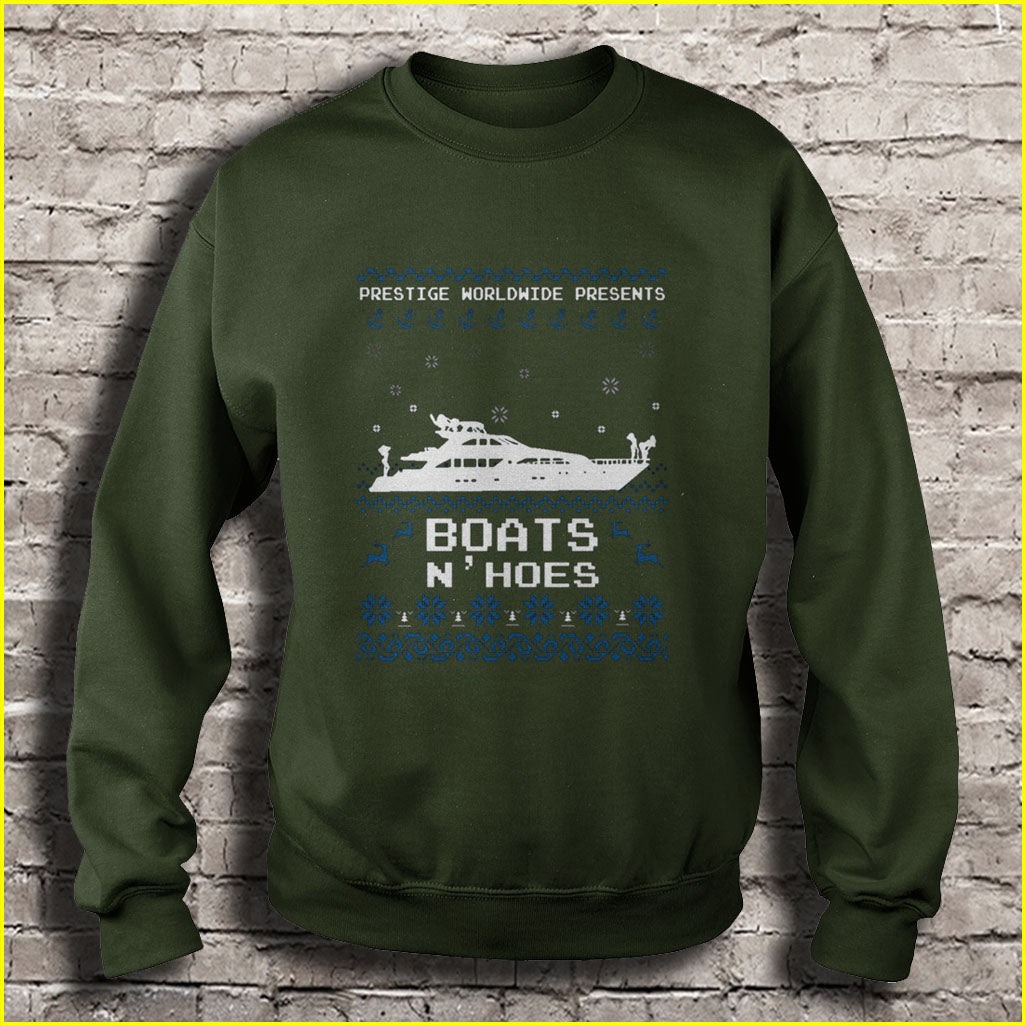 Prestige worldwide presents Boats n’ Hoes Ugly Christmas Sweater