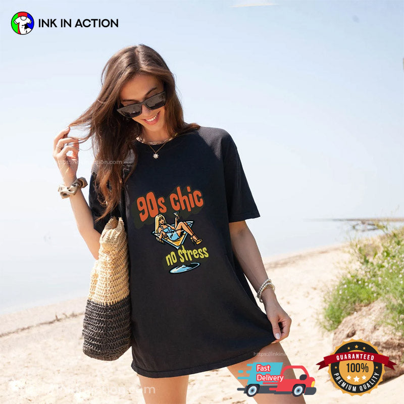 90s Chic No Stress Funny Retro Comfort Colors T-shirt