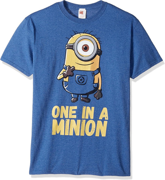Men's Minions Stuart One in A Million Funny Graphic Tee, Funny Tshirts for Men, Graphic T-Shirt
