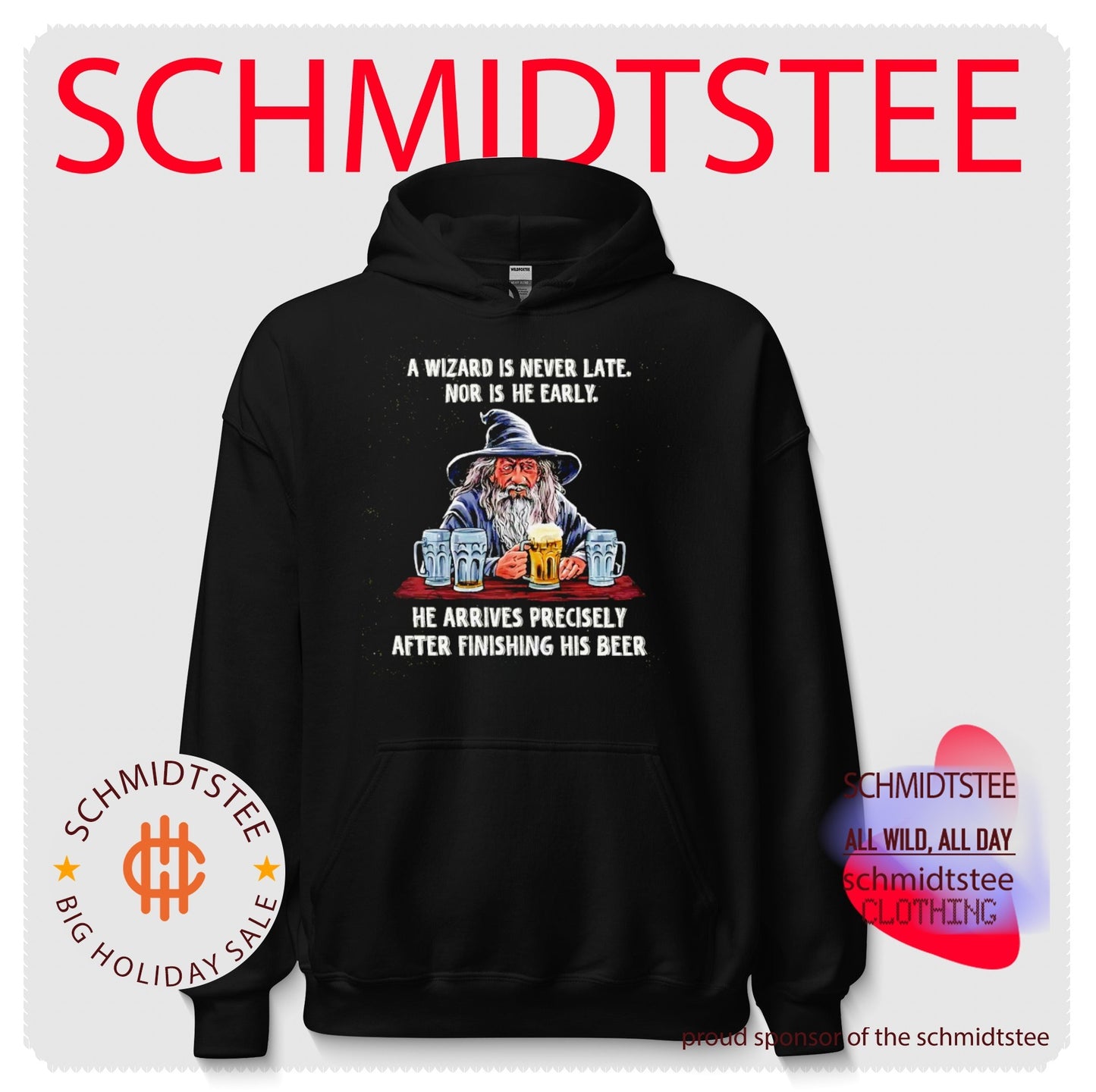 A wizard is never late nor is he early he arrives precisely after finishing his beer shirt