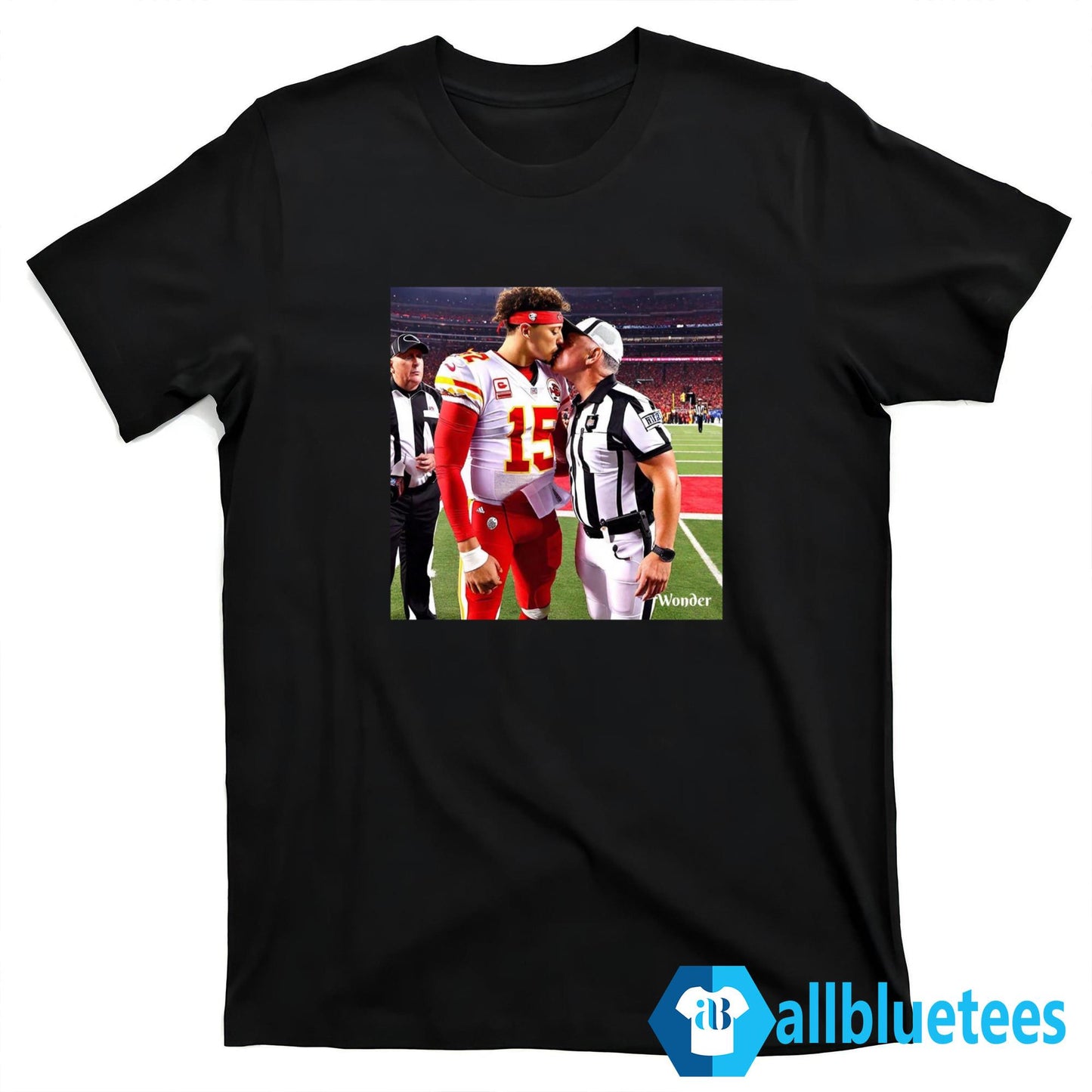 AI Design Patrick Mahomes Kissing Refs Shirt