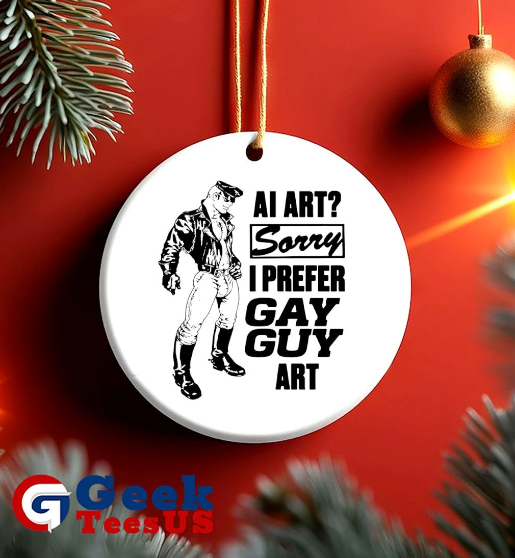 AI art sorry I prefer gay guy art shirt