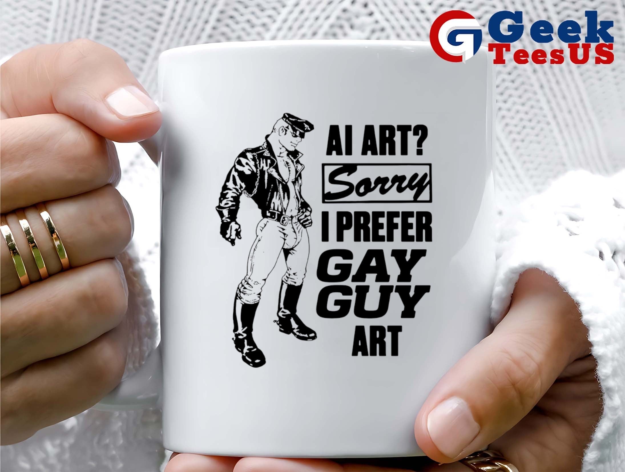 AI art sorry I prefer gay guy art shirt