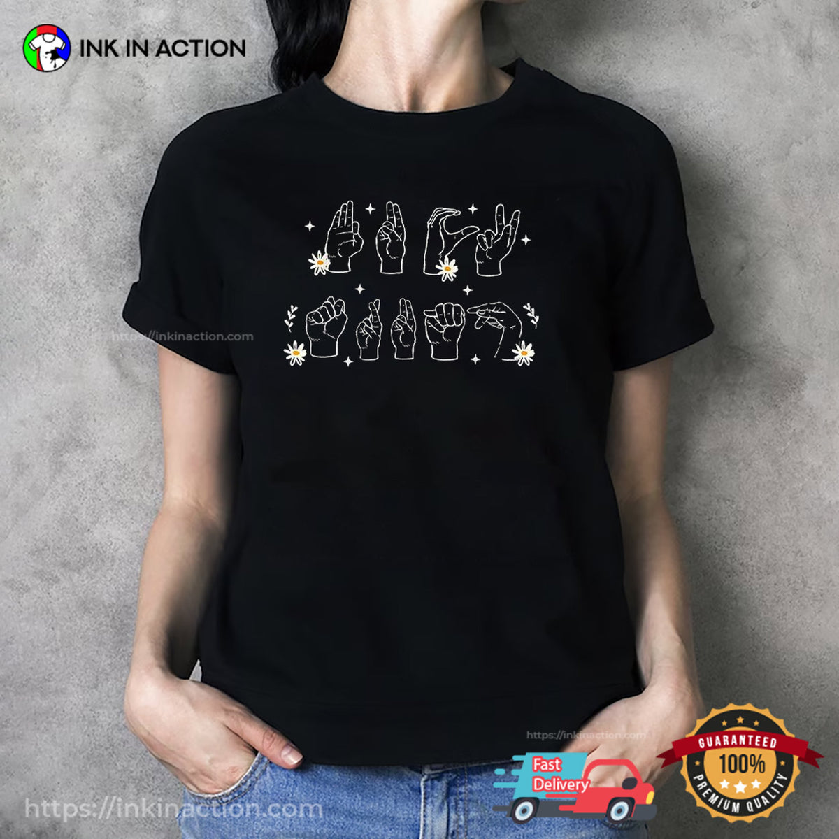 ASL Anti Trump Hand Sign Feminist T-Shirt