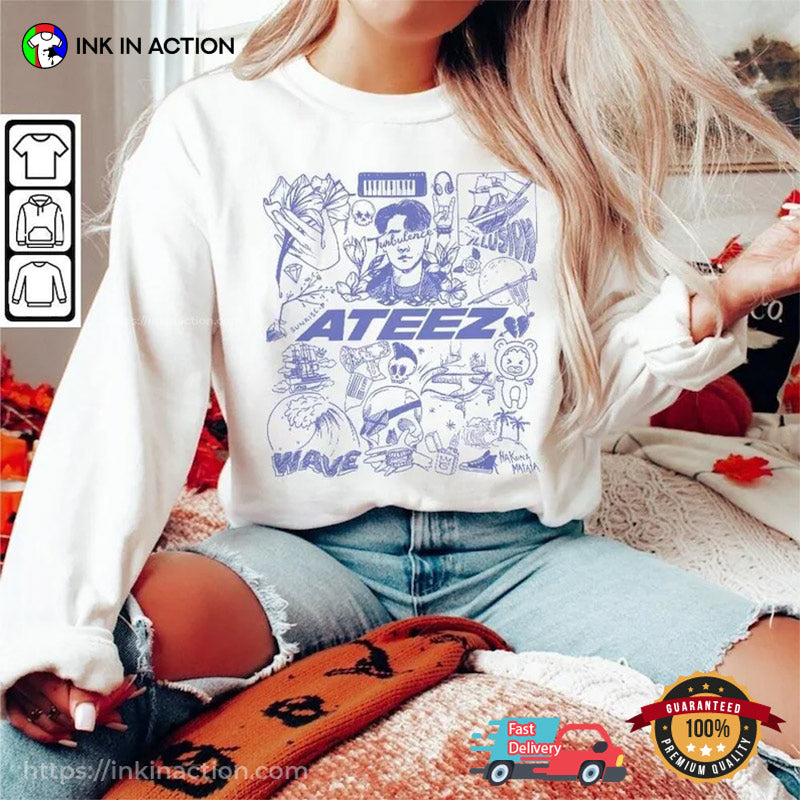 ATEEZ Kpop Doodle Art Shirt