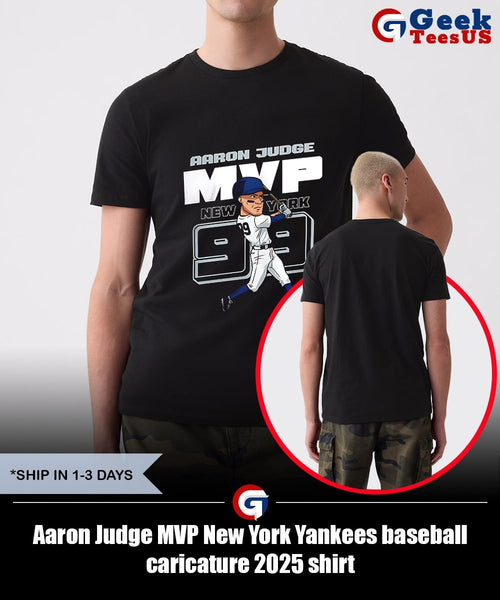 Aaron Judge MVP New York Yankees baseball caricature 2025 shirt