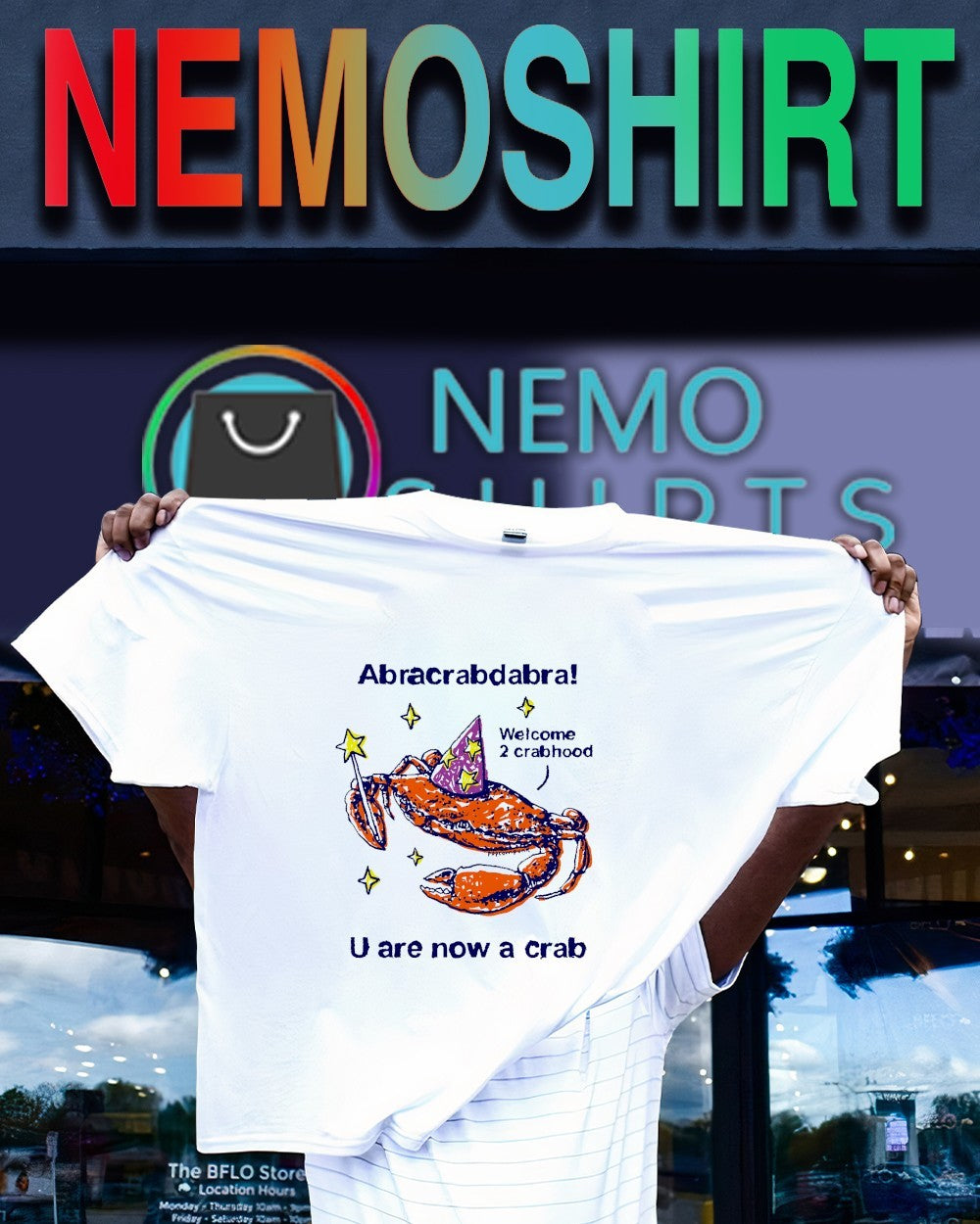 Abracrabdabra welcome 2 crabhood U are now a crab wizard shirt