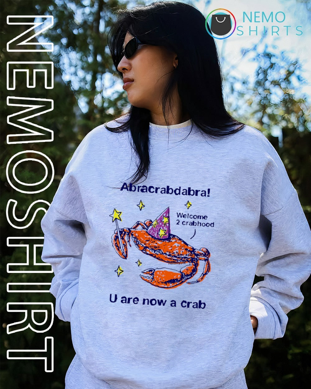 Abracrabdabra welcome 2 crabhood U are now a crab wizard shirt